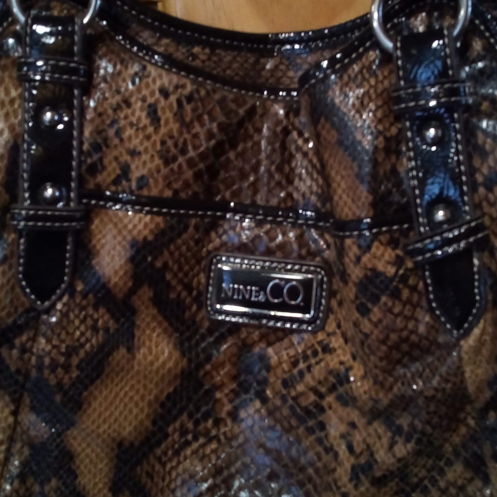 Nine & Co Faux Snakeskin Purse - Picture 2 of 5
